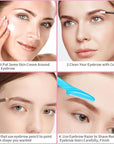 66PCS Eyebrow Razor Multipurpose Exfoliating Dermaplaning Tool for Face Facial and Eyebrow Shaper with Precision Cover for Women Men Easy to Use (66PCS)
