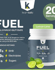 exogenous Ketones Powder, Pure Keto BHB Salts | Dairy & Gluten Free-Best Keto Supplements Fuel for Energy Boost, Mental Performance- Pre-Workout Naturally Flavored 436g - Lemon Lime