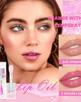 3 Pcs Color Changing Lip Oil, Long Lasting Lip