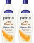 Jergens Hand and Body Lotion, Ultra Healing Dry Skin Moisturizer, Fragrance Free Lotion, Sensitive Skin Lotion, 21 Oz (Pack of 2)