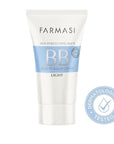 FARMASi Make Up BB Cream Beauty Balm, Full-Coverage Foundation, Concealer, Moisturizer BB Cream for All Skin Types, 1.7 fl. oz. / 50 ml (Light)