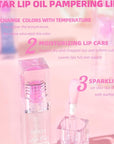 Hydrating Lip Gloss Transparent Lip Care,Magic Color Changing Moisturizing Lip Glow Oil Plumping Glimmer Glow Lipstick, Long Lasting Non-sticky Fresh Texture Lip Oil(Q2394-4#Change Color)