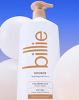 Billie Bounce Hydrating Women's Body Lotion, Vanilla Cedar Scent, with Hyaluronic Acid, 18 fl oz