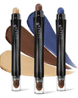 3PCS Eyeshadow Stick,Pro Longwear Matte Eye Shadow Sticks Pencil Crayon-Denim