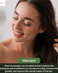 100% Natural Aloe Vera Leaf Powder Pure Aloe Barbadensis Natural Moisturizer Replenish Dry Skin Healthy Hair Care 0.50 LBS 227 Grams