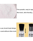 Glitter Powder Highlighter Makeup, Fairy Highlight Shimmer Body Pearl White)