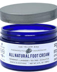 Yellow Bird Natural Foot Cream - For Dry and Cracked Feet Repair. Organic Athlete’s Foot Balm. Salve Moisturizer for Heel Care & Callus Treatment with Tea Tree Oil & Peppermint Essential Oils