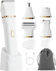 Bikini Trimmer for Women - 5 in 1 Electric Razors for Ladys Pubic Facial Nose Body Leg Hair Removal, Waterproof Electric Shaver for Women Private Area Sensitive Skin, Personal Hair Trimmer
