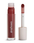 goop Beauty Hydra-Barrier Gel Gloss | Hydrating Lip Gloss to Moisturize & Plump Lips | Hyaluronic Acid & Vitamin E | Spice - Sheer Cocoa | 0.13 oz