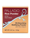 Palladio Rice Powder, Warm Beige, Loose Setting Powder, Absorbs Oil, Leaves Face Looking and Feeling Smooth, Helps Makeup Last Longer For a Flawless, Fresh Look