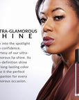 Flori Roberts Mineral Base Lip Shine, Vibrant Lip Gloss Makeup for Women of Color or Deeper Skin Tones, Non-Sticky, Long Wear High Shine Finish