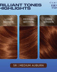 Clairol Nice'n Easy Permanent Hair Dye, 5R Medium Auburn Hair Color, Pack of 3