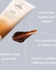 FOUR REASONS Toffee Toning Treatment - Color Depositing Conditioner for Color-Treated Hair - Semi Permanent Hair Toner, Vegan and Cruelty-Free (27 Shades), 6.76 fl oz
