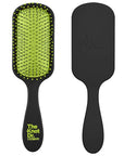 Conair The Knot Doctor for Premium Pro Detangling Brush for Wet or Dry Hair with Green Storage Case, Black