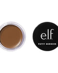 e.l.f. Putty Bronzer, Creamy & Highly Pigmented Formula, Creates a Long-Lasting Bronzed Belle Glow, Infused with Argan Oil & Vitamin E, 0.35 Oz
