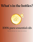 Pure Essential Oil Set for Diffuser - Aromatherapy Essential Oils for Diffusers for Home Travel and Self Care with High Grade Essential Oils for Hair Skin and Nails - Oil Diffuser Essential Oils Set