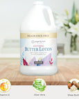 Ginger Lily Farms Botanicals Soothing Butter Lotion for Dry, Sensitive Skin, 100% Vegan & Cruelty-Free, Fragrance Free, 1 Gallon (128 fl oz) Refill (pack of 1)