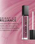 Flori Roberts Mineral Base Lip Shine, Vibrant Lip Gloss Makeup for Women of Color or Deeper Skin Tones, Non-Sticky, Long Wear High Shine Finish
