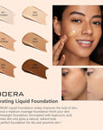 PHOERA Hydrating Essence Foundation,Waterproof and Light Long Lasting (N02 Nude)