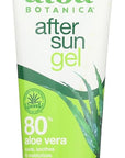 Alba Botanica Aloe Vera Gel for Skin, Cooling After Sun Treatment for Face and Body, Made with Purity Certified 80% Aloe Vera Gel Formula, 8 fl. oz. Tube