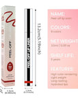 2Pcs Matte Liquid Lip Stain Peel Off Lip Liner Tattoo Set, Waterproof, Smudge-Proof, Peel Off Lip Stain Tattoo, Long-Lasting Non-Stick Cup Lip Gloss for All Skin Types (0.12 fl oz, #04+#06)