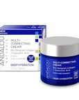 Andalou Naturals Deep Hydration Face Moisturizer, Multi-Correcting Cream, Day & Night Moisturizer for Face with Hyaluronic Acid & Vegan Collagen for Softer & More Supple Skin, 1.7 fl oz