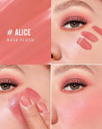 KIMUSE Soft Cream Blush Makeup, Liquid Blush for Dewy Finish