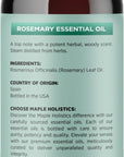 Pure Rosemary Essential Oil Bulk Size - Undiluted Rosemary Oil for Hair Skin and Nails and Refreshing Aromatherapy Oil for Diffusers - Cleansing Essential Oil for Dry Scalp Care 8oz