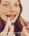 Evereden Kids Tinted Lip Gloss: Sakura - Non Toxic, Vegan Clean Makeup - Soothing & Hydrating Lip Gloss with Cherry, Peach, & Cranberry Oils