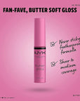NYX PROFESSIONAL MAKEUP Butter Gloss, Non-Sticky Lip Gloss - Merengue (Pink Lilac)
