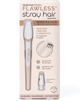 Finishing Touch Flawless Stray Hair Remover, Precise Micro-Blade Hair Removal Tool, Designed to Painlessly Cut Stray Hairs from Chin and Lips to Fingers and Toes, for All Skin Types