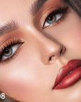 2-in-1 Mauve Red Lip Liner & Lipstick Set Kit for Women, Matte Lips Kit with Lip Liner Lip Stains Long Lasting Waterproof 24 Hour Lipstick and Lip Liners Combo Lipliners Pencil Set 08