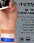 Mehron Makeup Setting Powder | Loose Powder Makeup | Perfect for Halloween 1 oz (28 g) (Neutral)