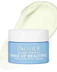 Pacifica Wake Up Beautiful Retinoid Eye Cream – Anti-Aging Under Eye Cream for Fine Lines & Wrinkles, Infused w/ Retinoid, Melatonin & Mushrooms for Puffiness, Dark Circles & Eye Bags Daily Treatment