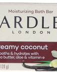 Yardley Creamy Coconut Bath Bar, 4.25 oz Pack of 8