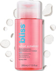 Bliss What a Melon Replenishing Watermelon Hyaluronic Acid Toner - 7 Fl Oz - Witch Hazel & Willow Bark - Hydrates, Refreshes and Energizes Tired Skin - Clean - Vegan & Cruelty-Free