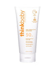 Thinkbaby SPF 50+ Baby Sunscreen, 6 Oz. – Safe, Natural Mineral Sun Cream for Babies - Water Resistant – Broad Spectrum UVA/UVB Sun Protection – Vegan Sunscreen for Kids