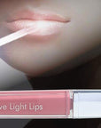 Love Light Lips Lip Gloss - Hydrating & Moisturizing Lip Makeup with Jojoba, Shea Butter, Vitamin E and Aloe. LED Light in the Wand and Mirror on the bottle, Cruelty-Free and Paraben Free (Bliss)