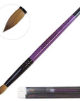 Professional purple wood kolinsky acrylic