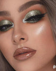 Single Glitter Eyeshadow, Shimmer Eyeshadow Palette, Korean Eye Glitter Makeup, Ultra-Blendable, Sparkle Gold Eye Shadow, Single Shade Metallic Pigmented, (Brown)