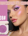 Purple Glitter Shimmer Sparkle Eye Shadow Palette Makeup for Older Women, Glitter Shimmer Metallic Holographic Iridescent Cream Iridescent Single Monochrome Eyeshadow Makeup, 08