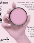 Mehron Makeup Paradise Makeup AQ Pro Size | Stage & Screen Performance, Face & Body Painting, Beauty, Cosplay, and Halloween | Water Activated Face Paint, Body Paint 1.4 oz (40 g) - Pastel Mauve