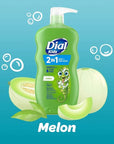 Dial Kids 2-in-1 Body+Hair Wash, Melon Scent, 24 fl oz (Pack of 4)
