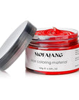 Red Temporary Hair Color Wax Spray - Hair Styling Clay 4.23 oz, Easy Washout for Halloween Cosplay, Party (Red)