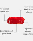 Four Reasons Color Mask - Copper - (27 Colors) Toning Treatment, Color Depositing Conditioner, Tone & Enhance Color-Treated Hair - Semi Permanent Hair Dye, Vegan and Cruelty-Free, 6.76 fl oz