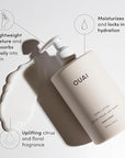 OUAI Hand Lotion - Daily, Lightweight, Hydrating Lotion for Dry Skin - Made with Avocado, Rosehip and Jojoba Oil to Lock in Moisture - Never Greasy (16 Fl Oz)