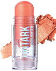 Chubby Cream Highlighter Stick for Face, Glitter Eyeshadow Peach Shimmer