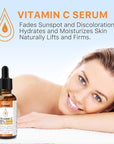 Anti Aging Vitamin C Serum Hyaluronic Acid Serum Set - with Hyaluronic Acid, Skin Care Set Boost Skin Collagen,Hydrate & Plump Skin, Anti Aging & Wrinkle Facial Serum
