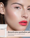 Eyeshadow Single Matte, High-Pigment Monochrome Eye Shadow Pressed Powder, Everyday Velvety Silky Eye Makeup Looks, Professional Long-Lasting Waterproof Single Eyeshadow Palette, Light Nude 01