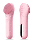 NågraCoola CLIE Facial Cleansing Brush, Waterproof and Rechargeable Electric Face Scrubber for Men & Women, Exfoliating, Massaging, and Cleansing - Pink